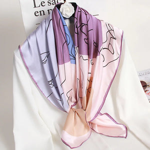 100% Natural Silk Square Scarf