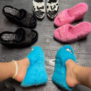 Outdoor Round Head Wedges Slippers