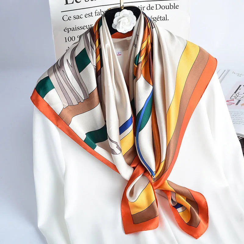 100% Natural Silk Square Scarf