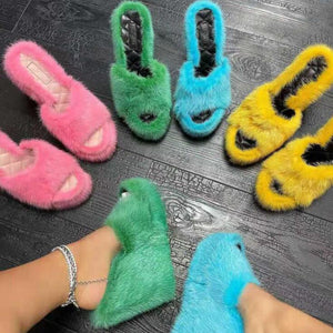 Outdoor Round Head Wedges Slippers