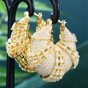 Luxury Leopard Statement Big Hoop Earrings