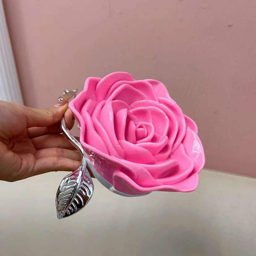 Rose Acrylic Clutch Bag