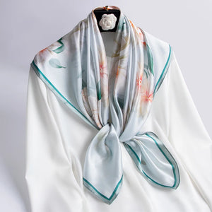 100% Natural Silk Square Scarf