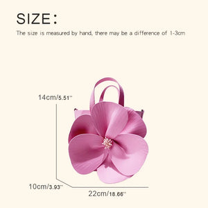 Pink Design Flower Clutches Bag