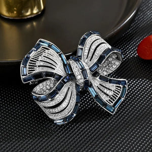 Vintage Blue Bowknot Brooches