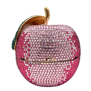 New Pink Apple Crystal Evening Bag