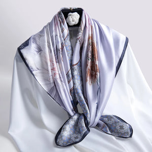 100% Natural Silk Square Scarf