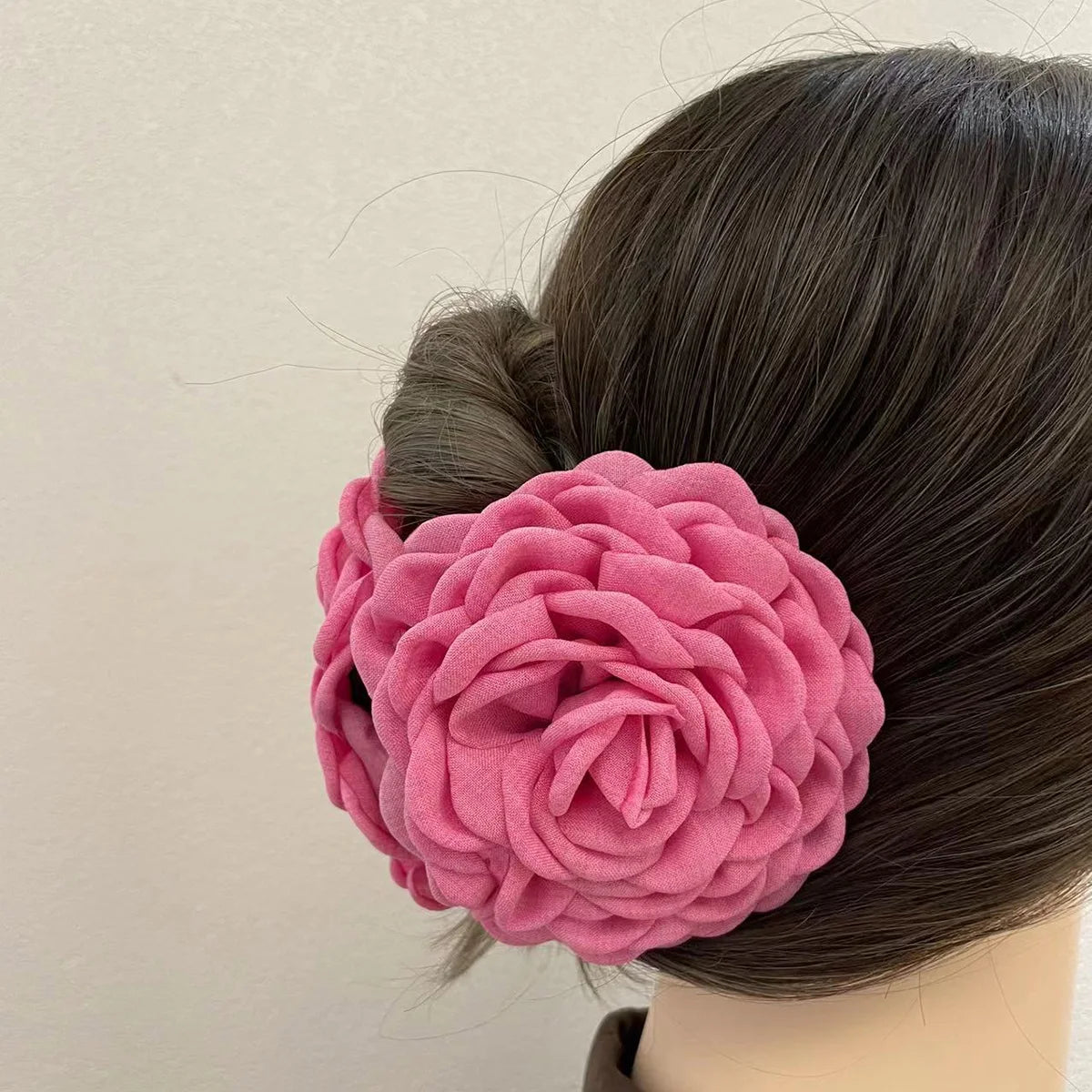 Rose Flower Hair Claw Clips