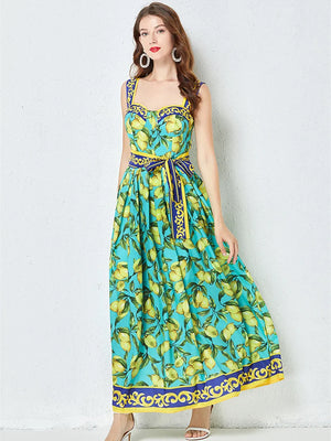 Lemon Print Sundress