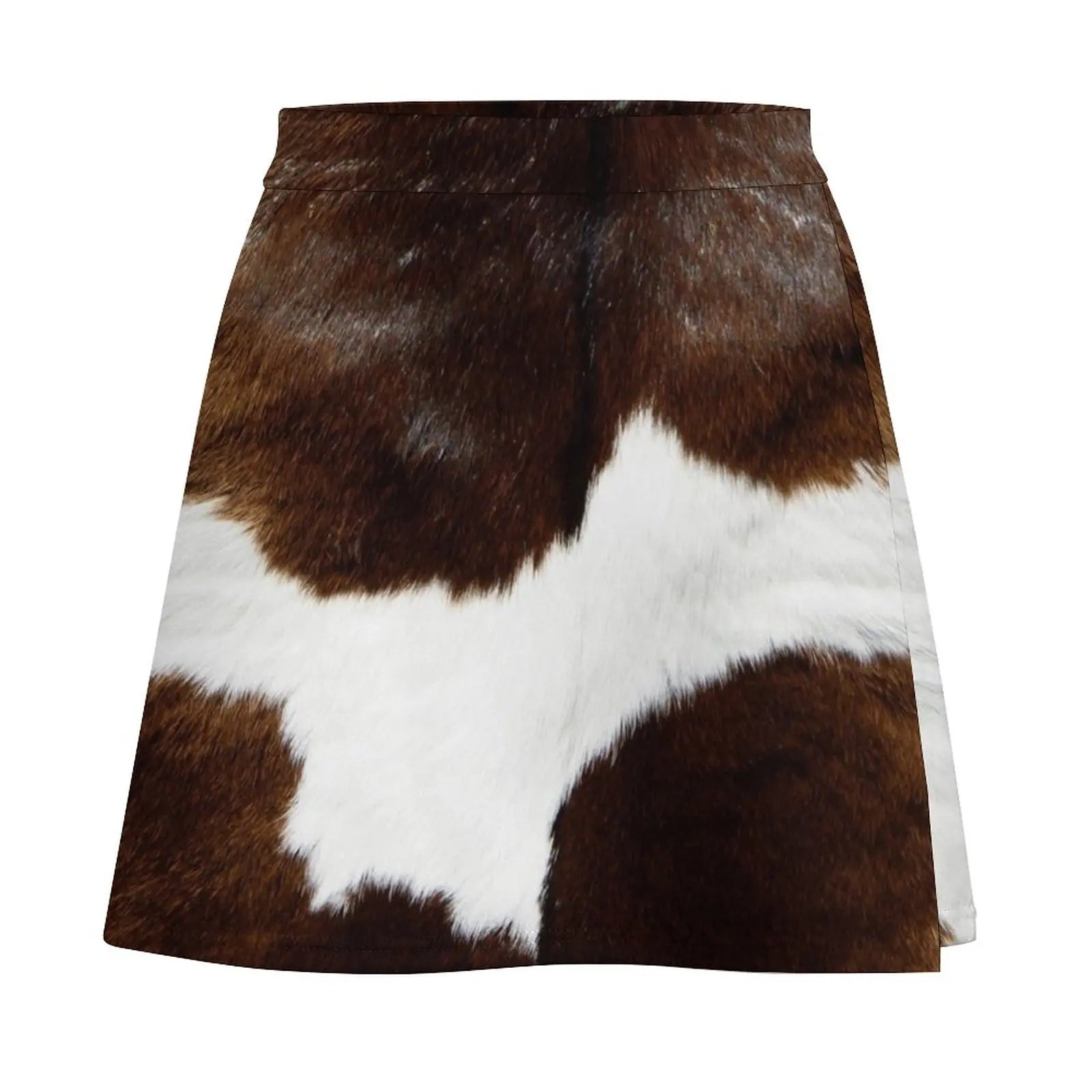 Rustic Ranch Cow Print Mini Skirt