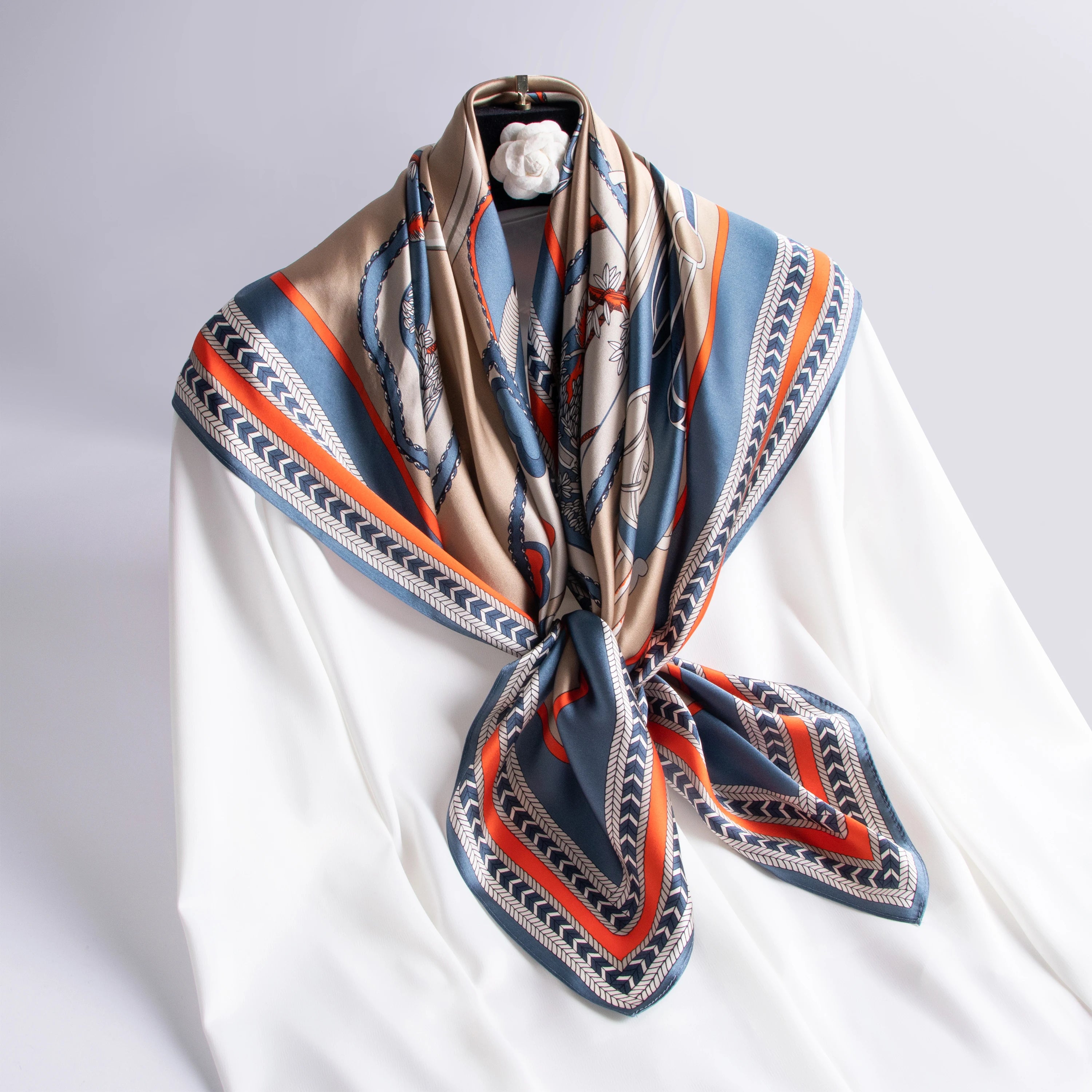 100% Natural Silk Square Scarf