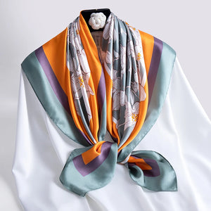 100% Natural Silk Square Scarf