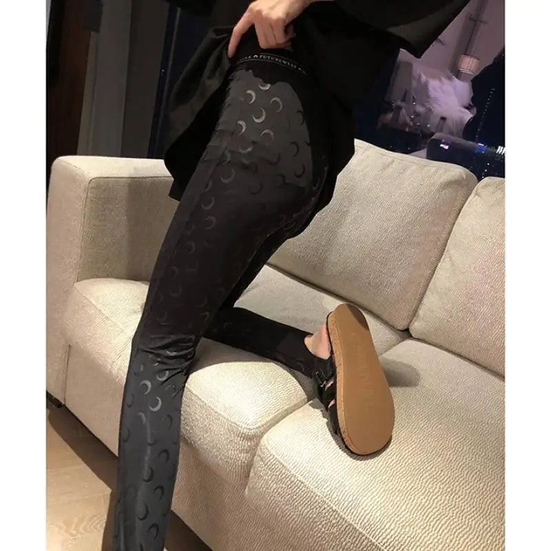 Reflective Tight Elastic OuterWear Leggings