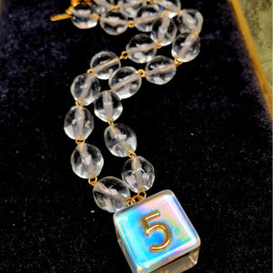 Medieval Vintage Glass Transparent Necklace