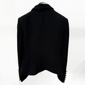 Formal Black Women Suit Blazer and Skirt