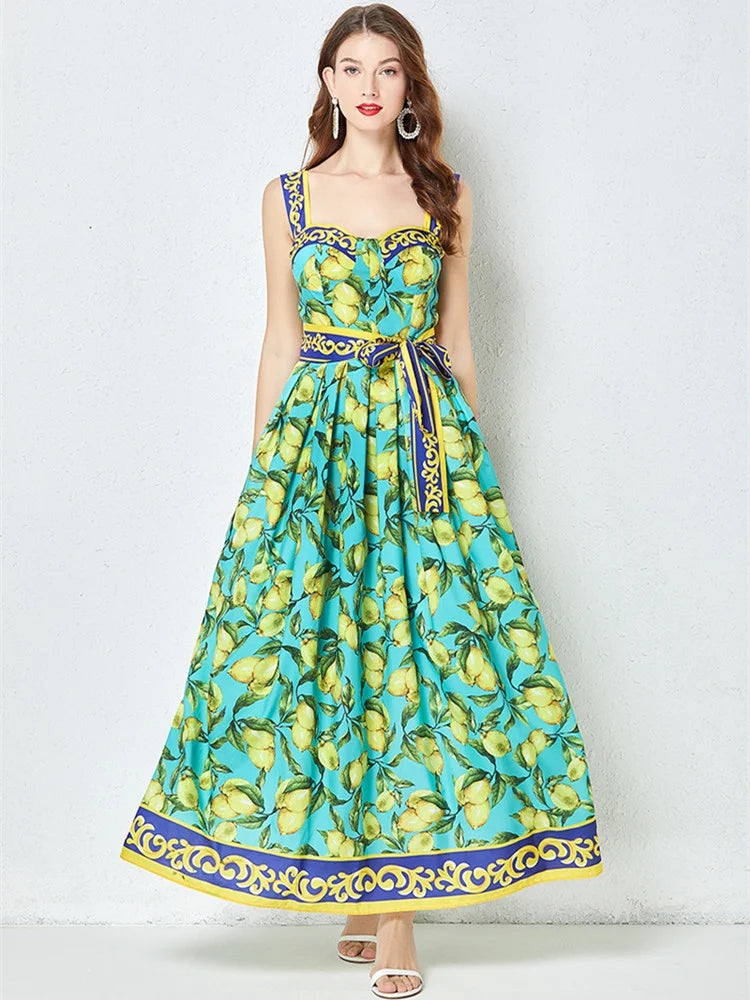 Lemon Print Sundress