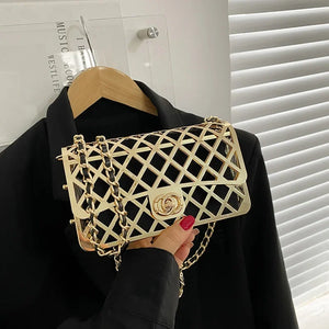 Hollow Metal Shoulder Bags