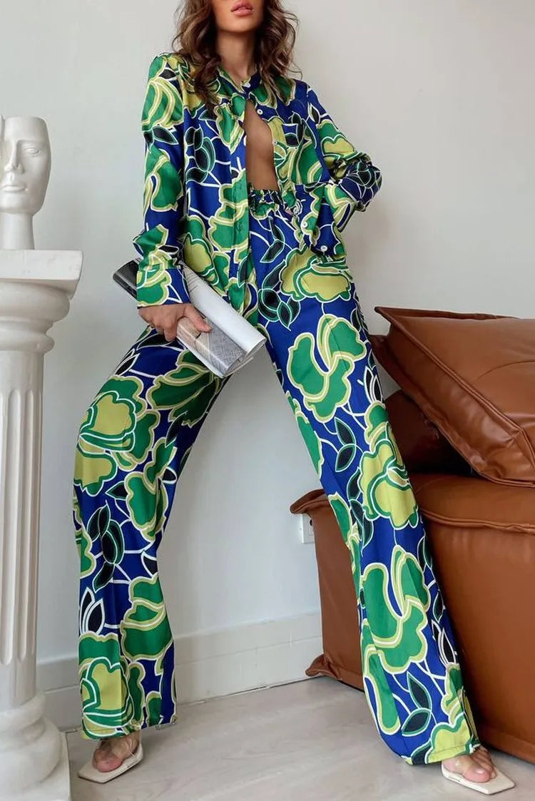 Printed Pajamas Set