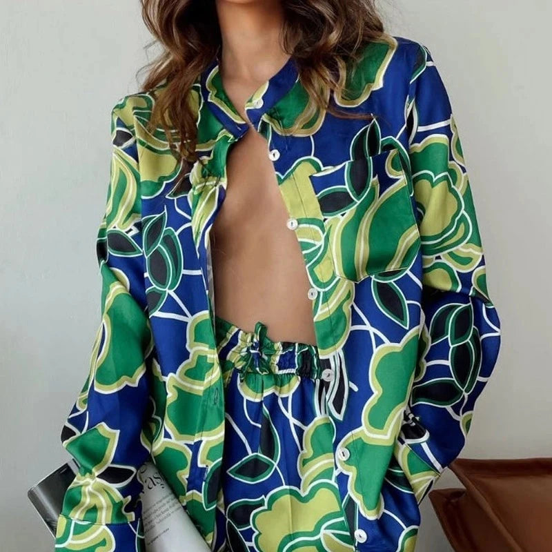 Printed Pajamas Set