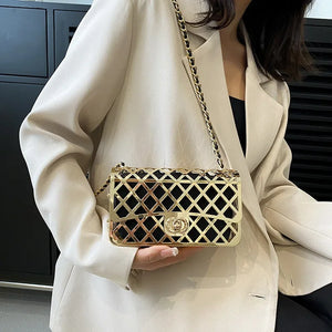 Hollow Metal Shoulder Bags