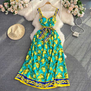 Lemon Print Sundress