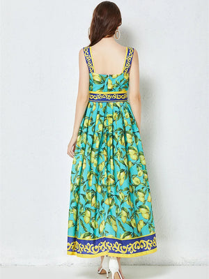 Lemon Print Sundress