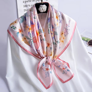 100% Natural Silk Square Scarf