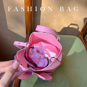 Pink Design Flower Clutches Bag