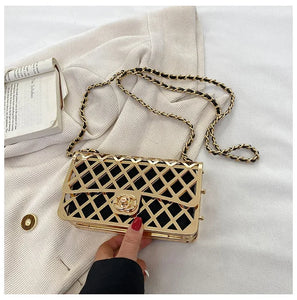 Hollow Metal Shoulder Bags