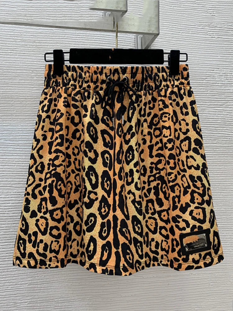 Vintage Leopard Two-piece Set