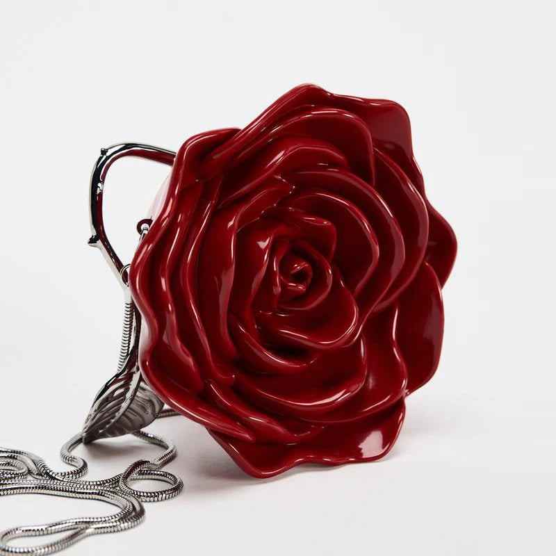 Rose Acrylic Clutch Bag