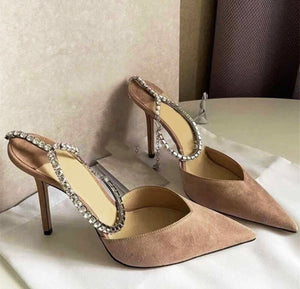 Luxury Rhinestone Thin High Heel Shoes