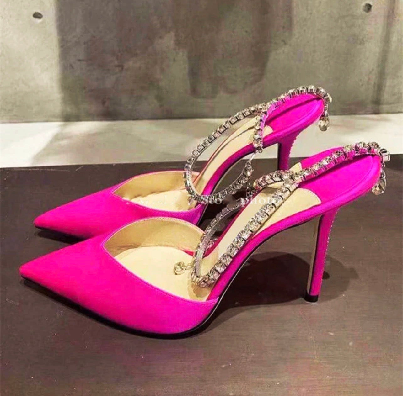 Luxury Rhinestone Thin High Heel Shoes