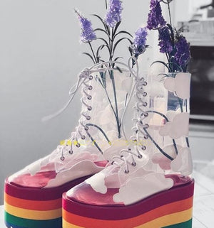 Rainbow Platform Shoe