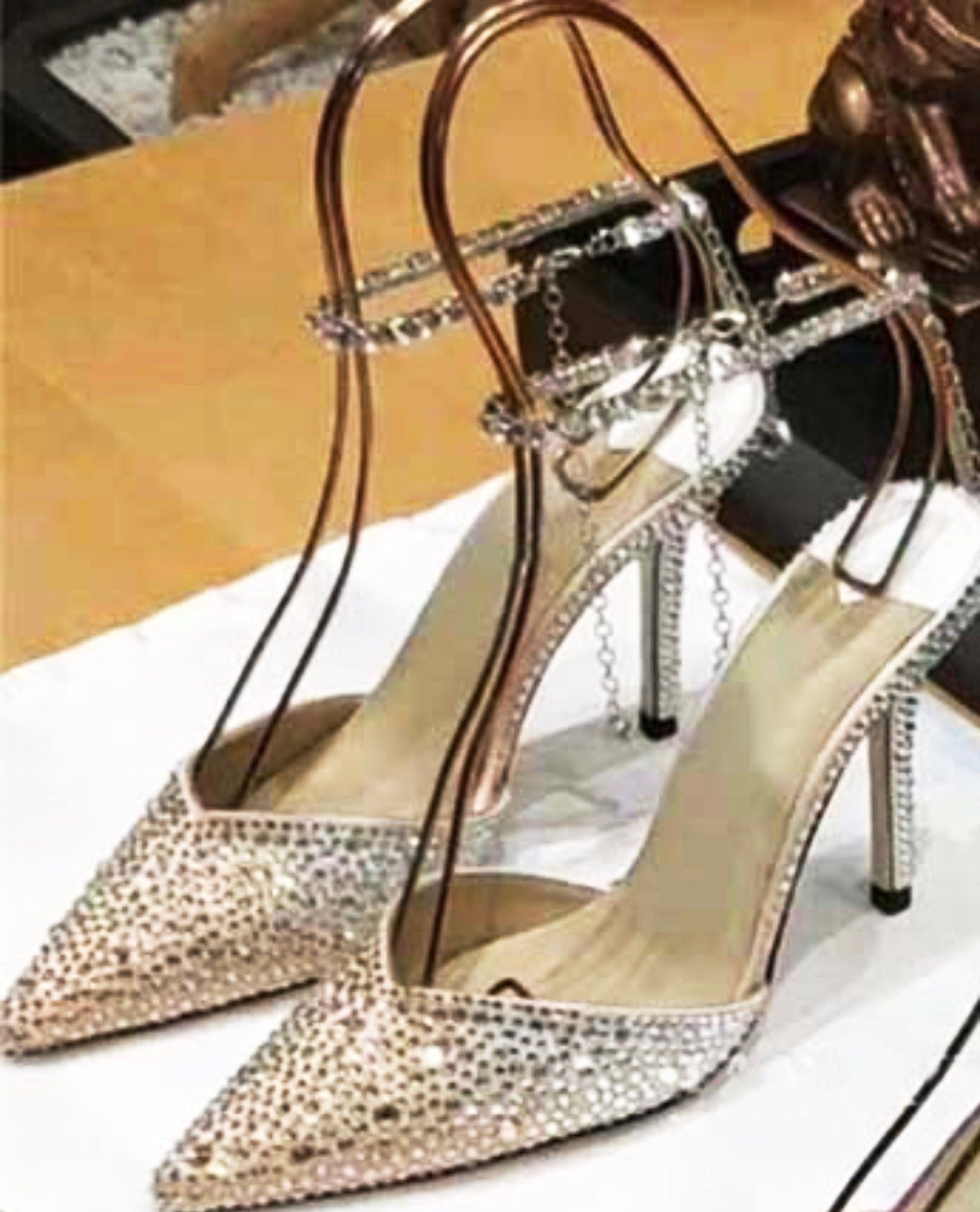 Luxury Rhinestone Thin High Heel Shoes