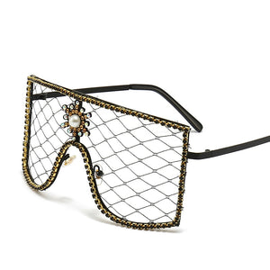 Luxury Diamonds Oversized Rhinestone Sunglass