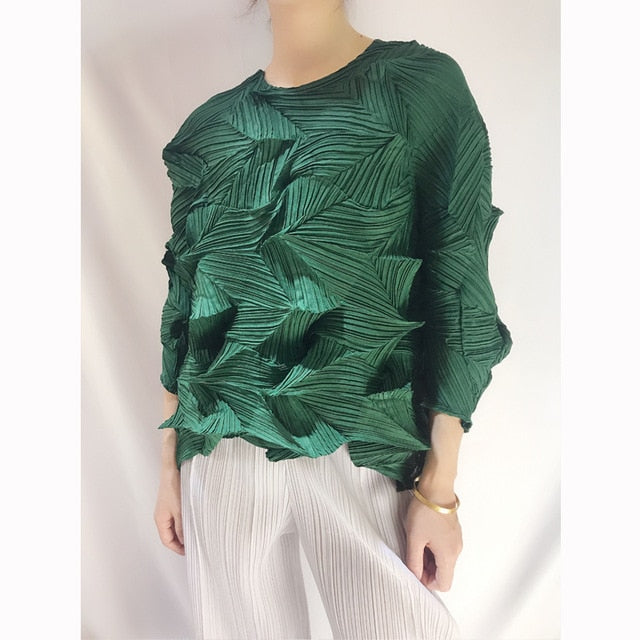 Miyake Style Pleated Blouse