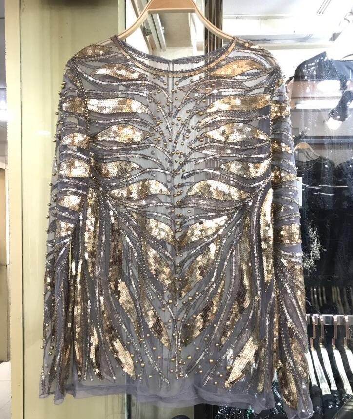 Luxury Vintage Sequin Top