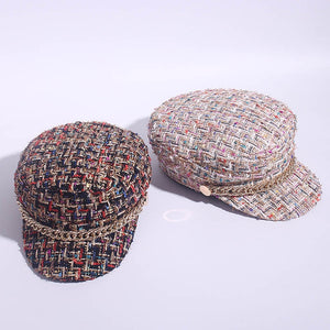 Military Sailor Tweed Captain Hat