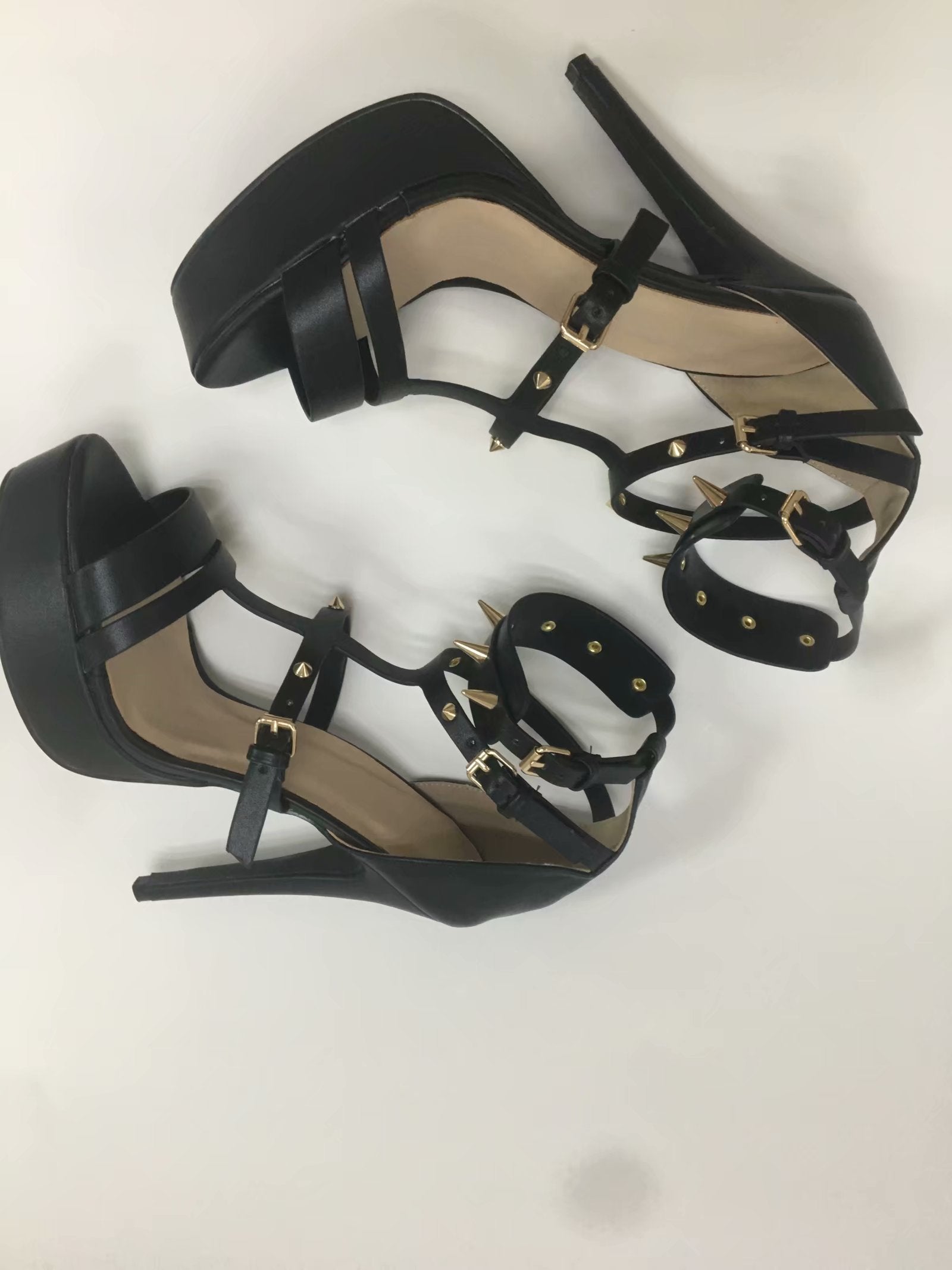 Platform Gladiator Spike Strap Sandal