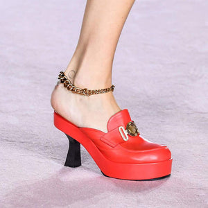 Thick High Heel Platform Slipper